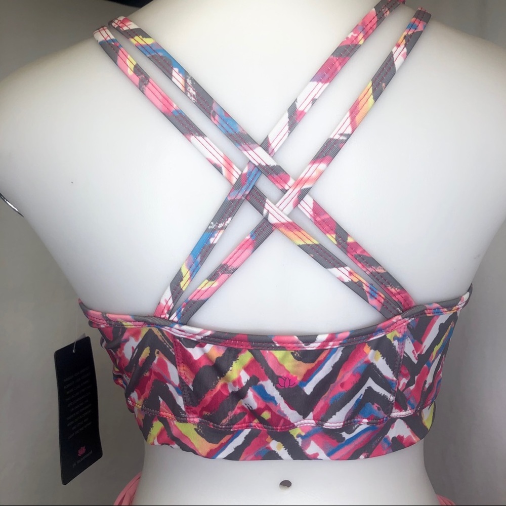 Women NWT Pink Lotus strappy bra, Beall’s M - Picture 4 of 4